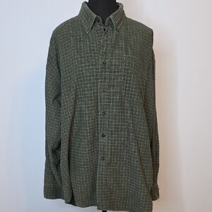 Haggar Olive Plaid Shirt Jacket
